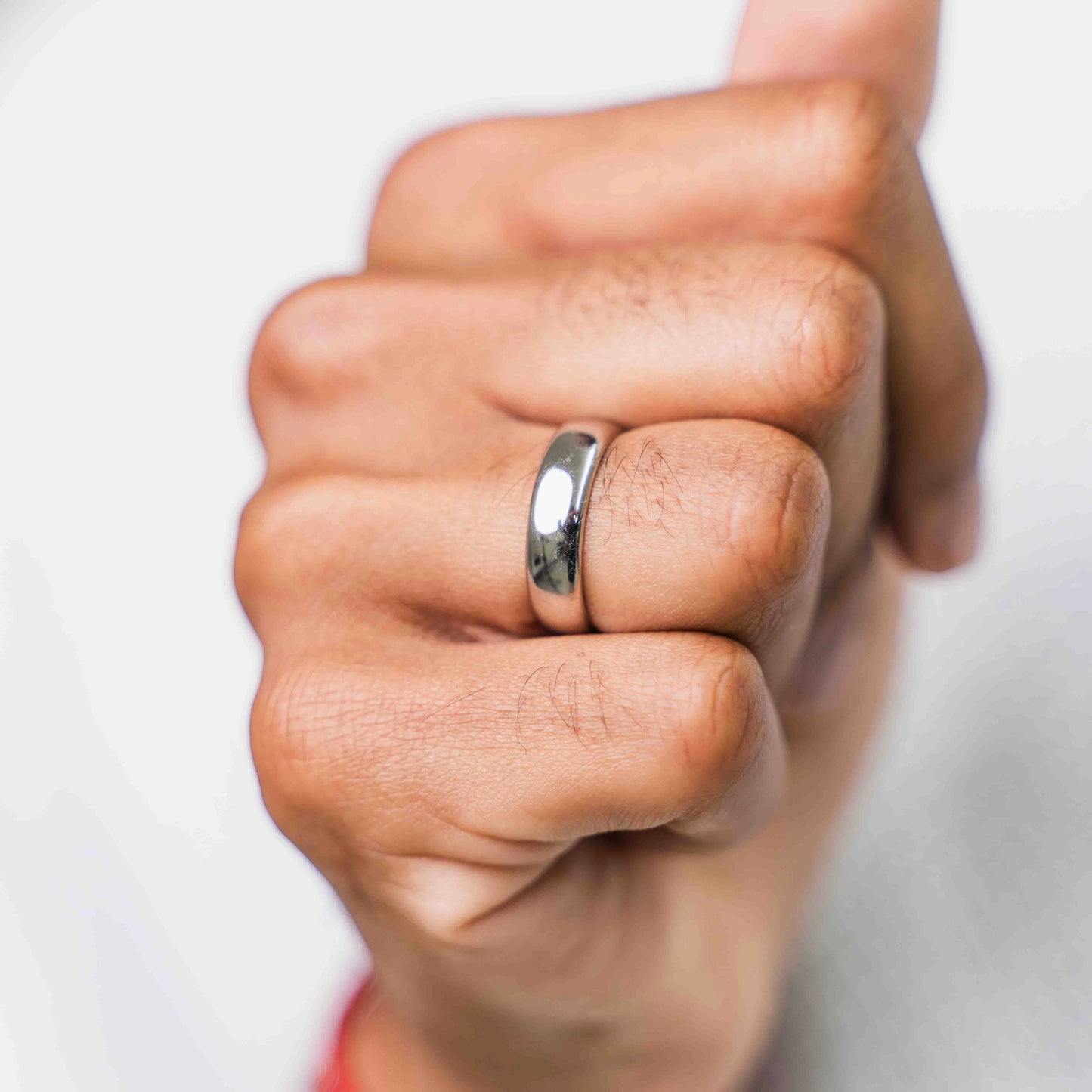 Sterling Silver Beveled Band Ring (06mm)