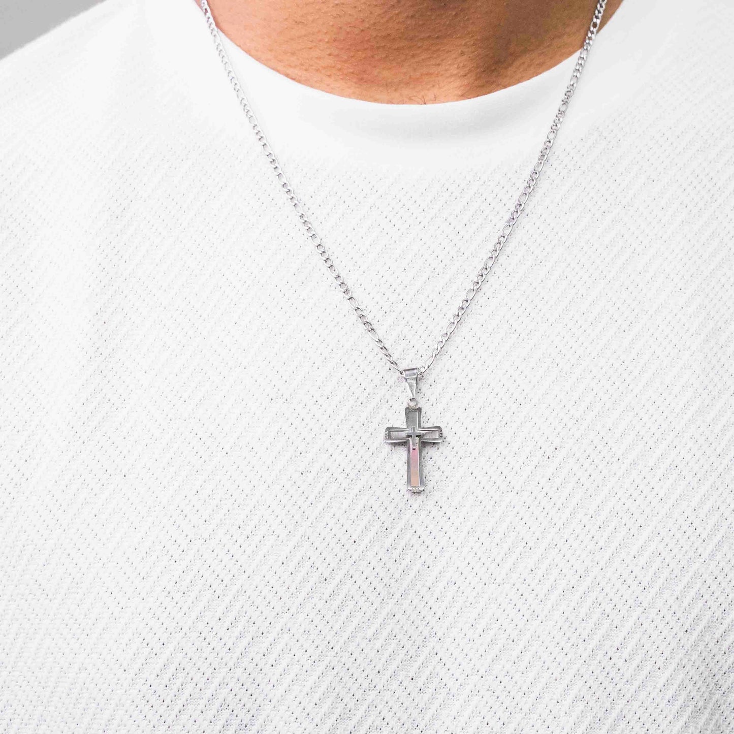 Stainless Steel Fancy Cross Pendant