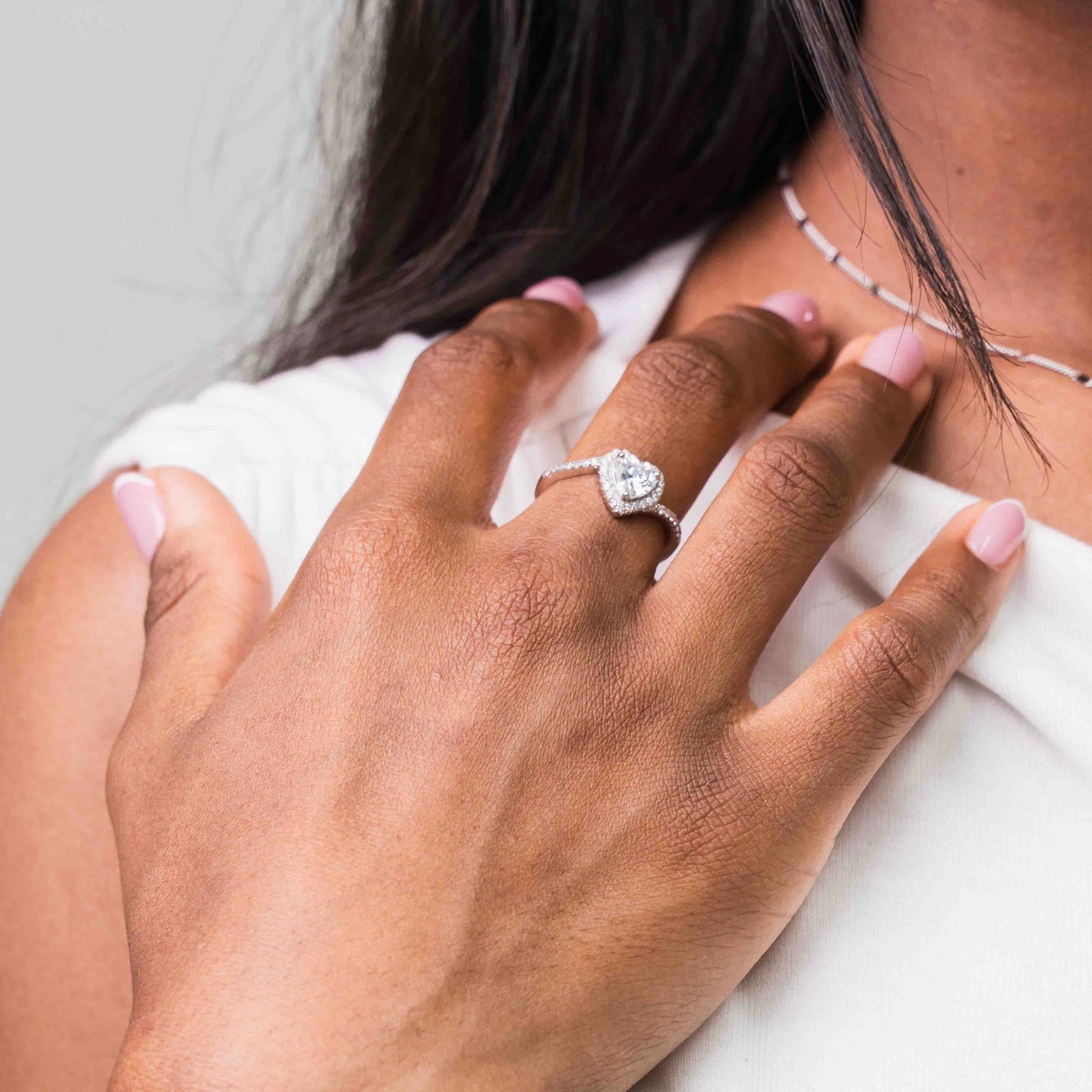 Heart Swirl Sterling Silver Ring