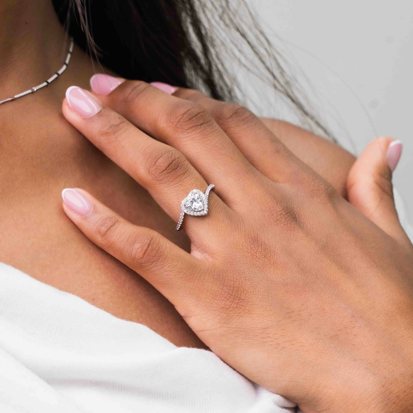 Heart Swirl Sterling Silver Ring