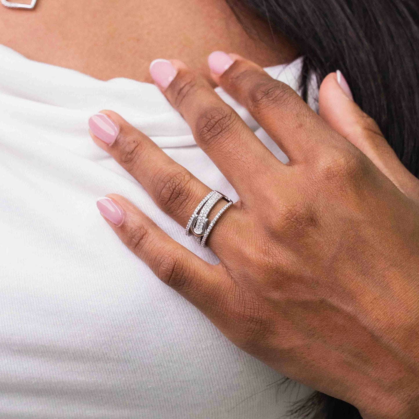 Belt Sterling Silver Ring