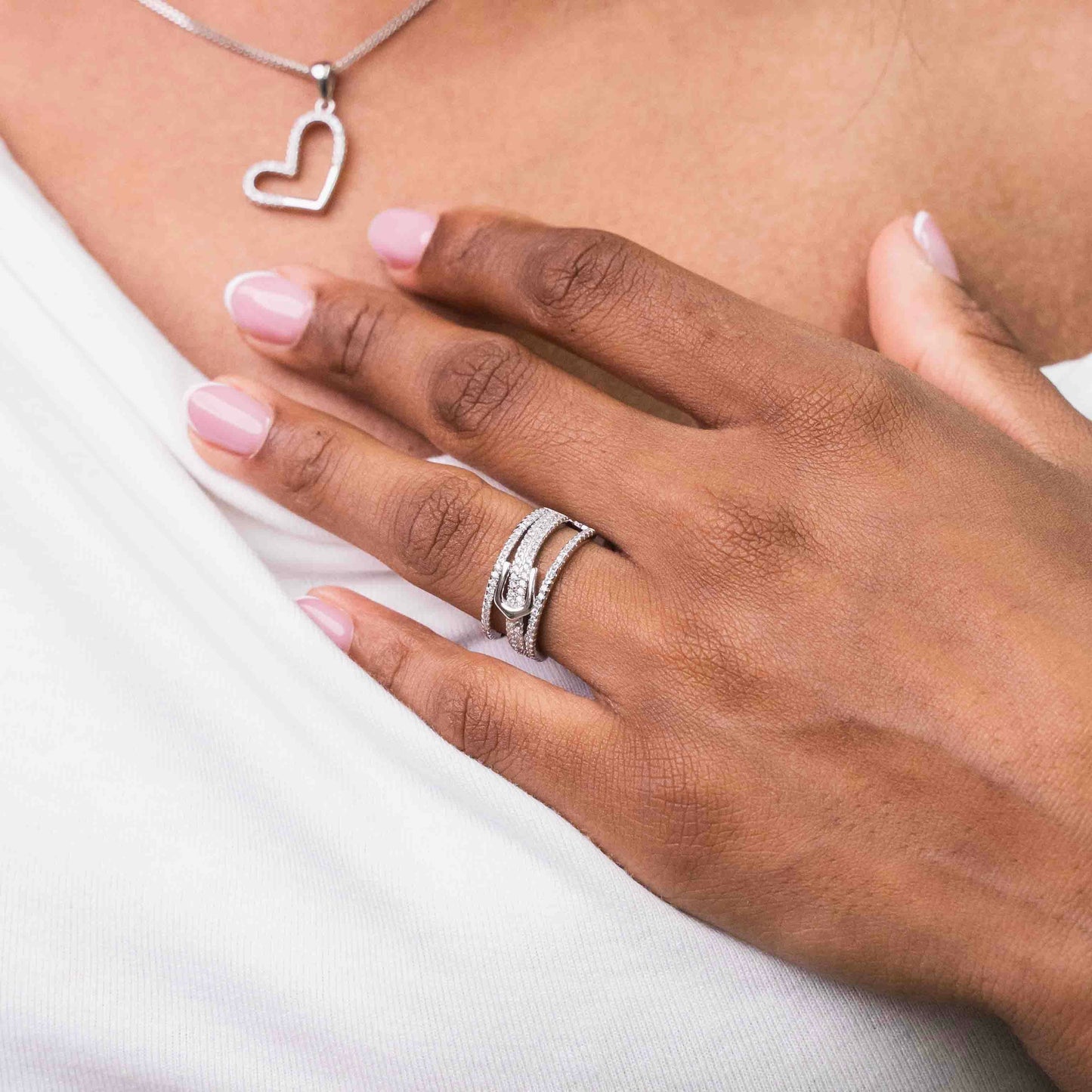 Belt Sterling Silver Ring