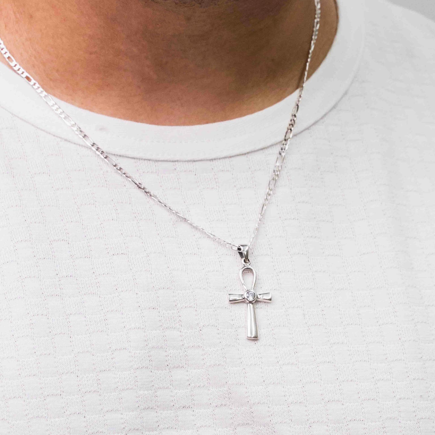 Sterling Silver Ankh Cross Pendant