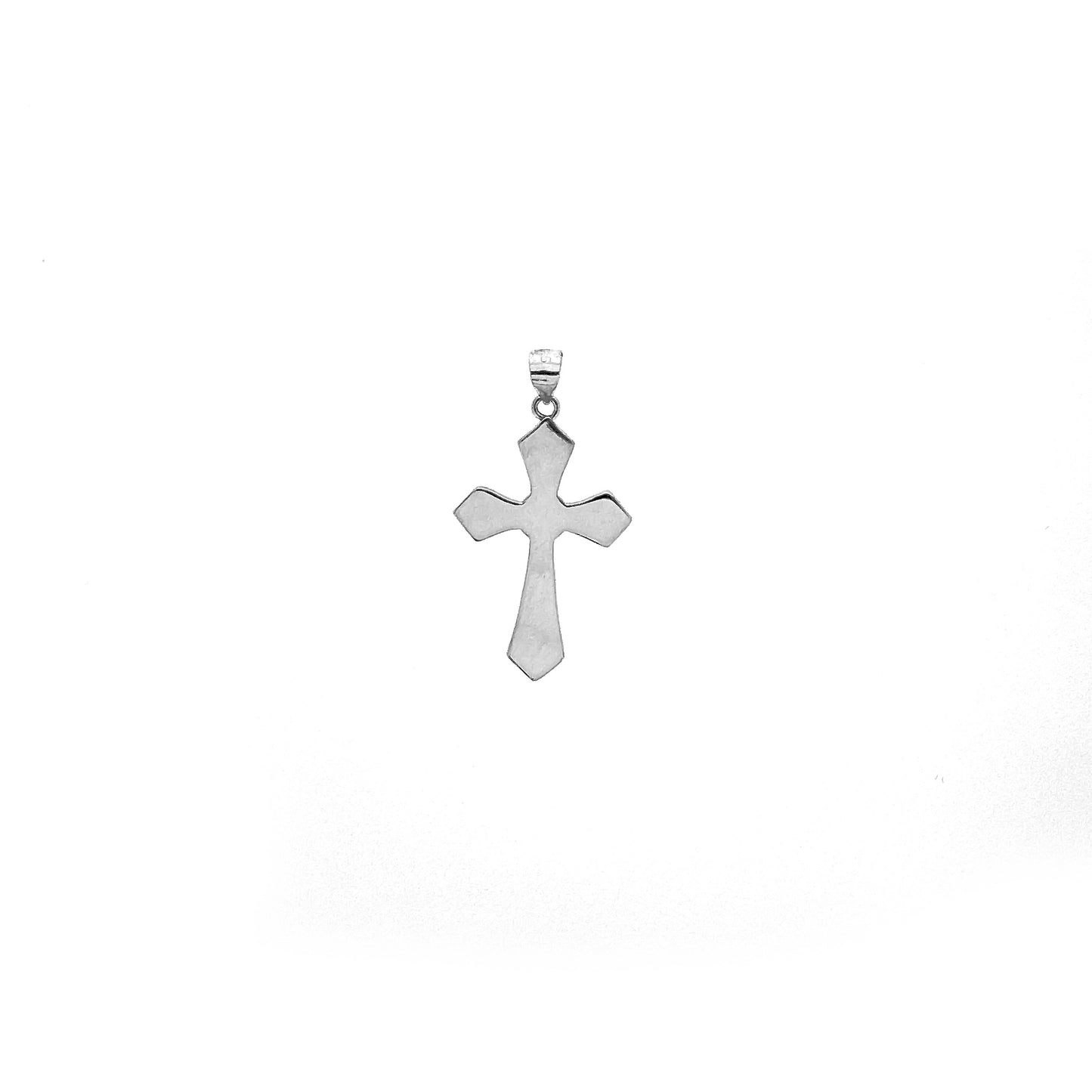 Sterling Silver Byzantine Plate Cross Pendant