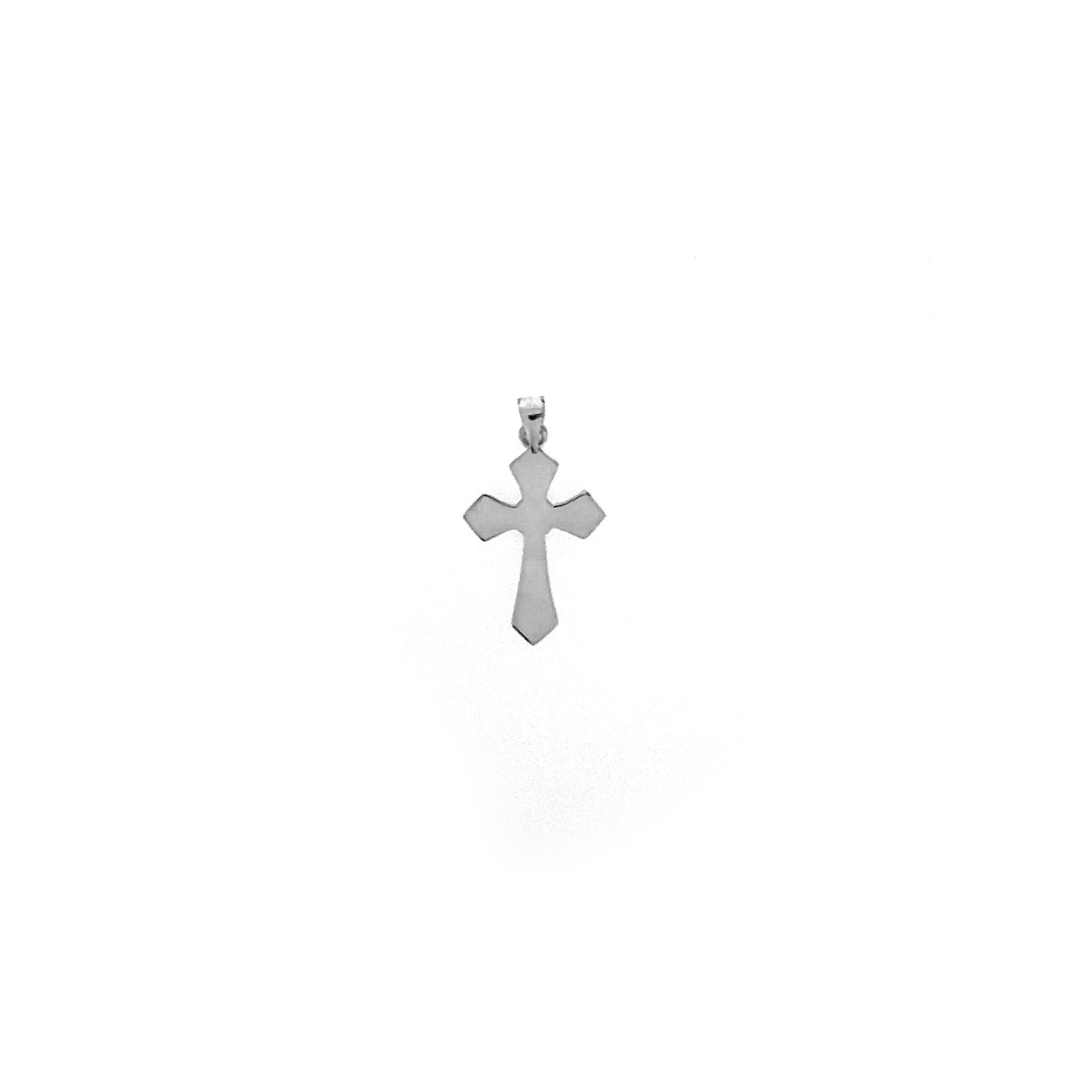 Sterling Silver Byzantine Plate Cross Pendant