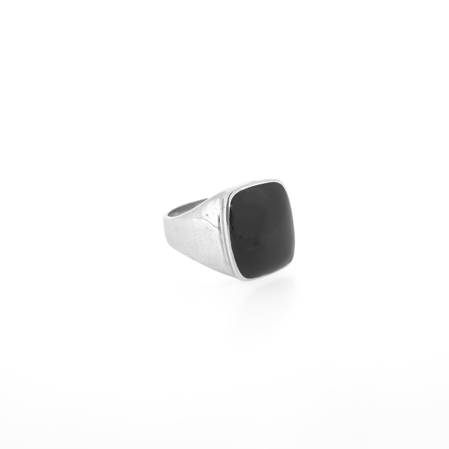 Sterling Silver Black Onyx Signet Ring