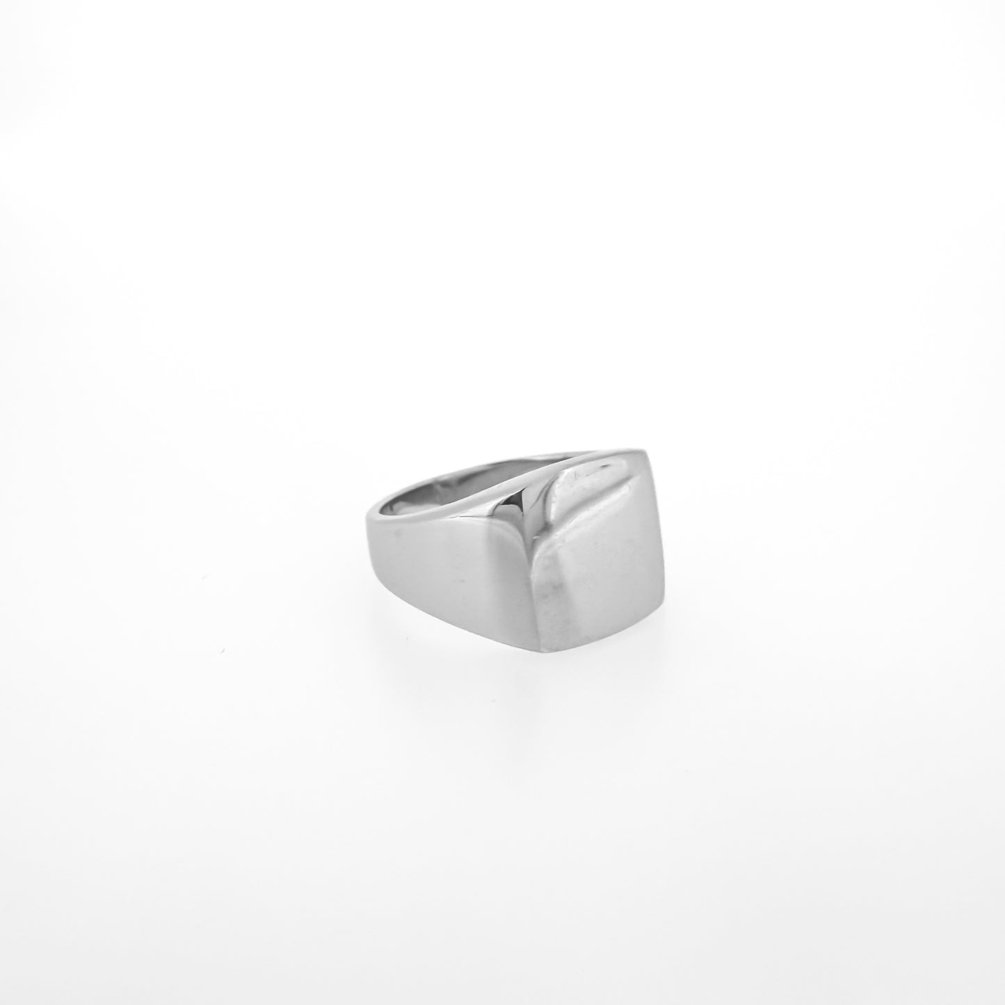 Sterling Silver Flat Square Signet Ring