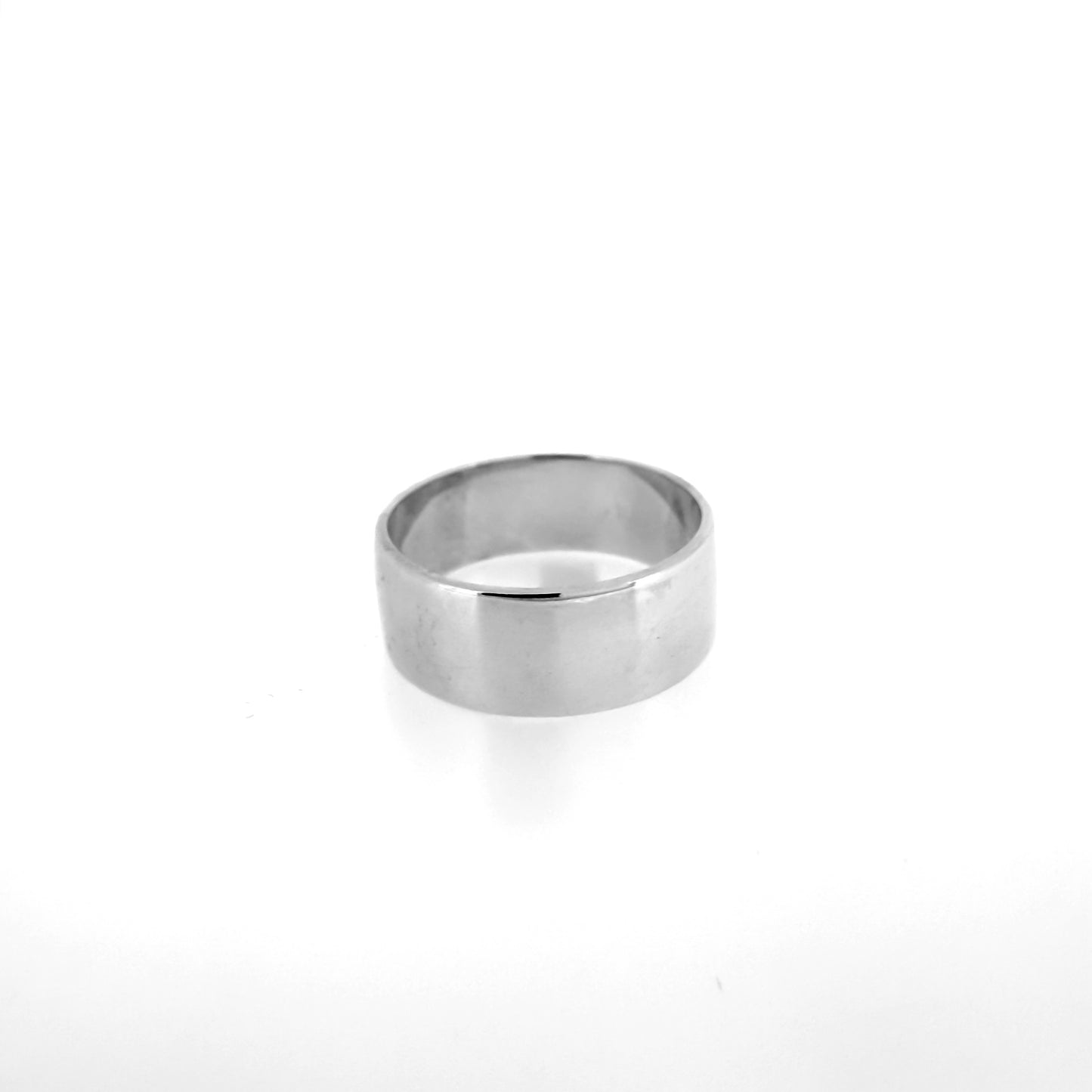 Sterling Silver Flat Edge Band Ring (10mm)