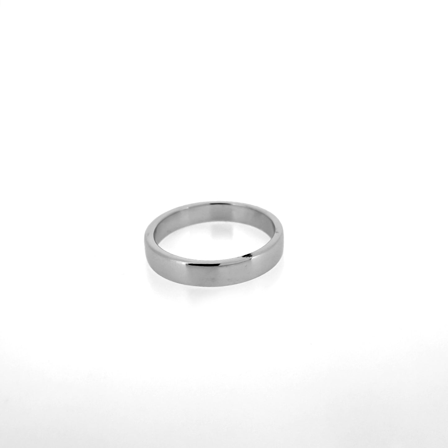 Sterling Silver Flat Edge Band Ring (04mm)