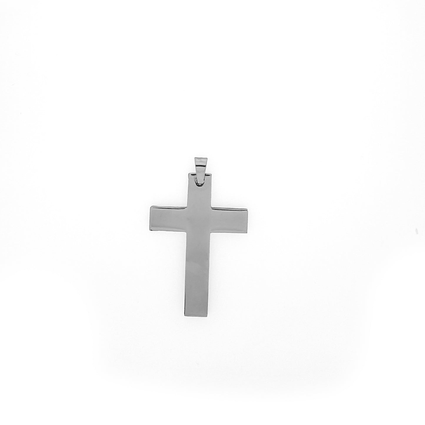 Stainless Steel Plate Cross Pendant