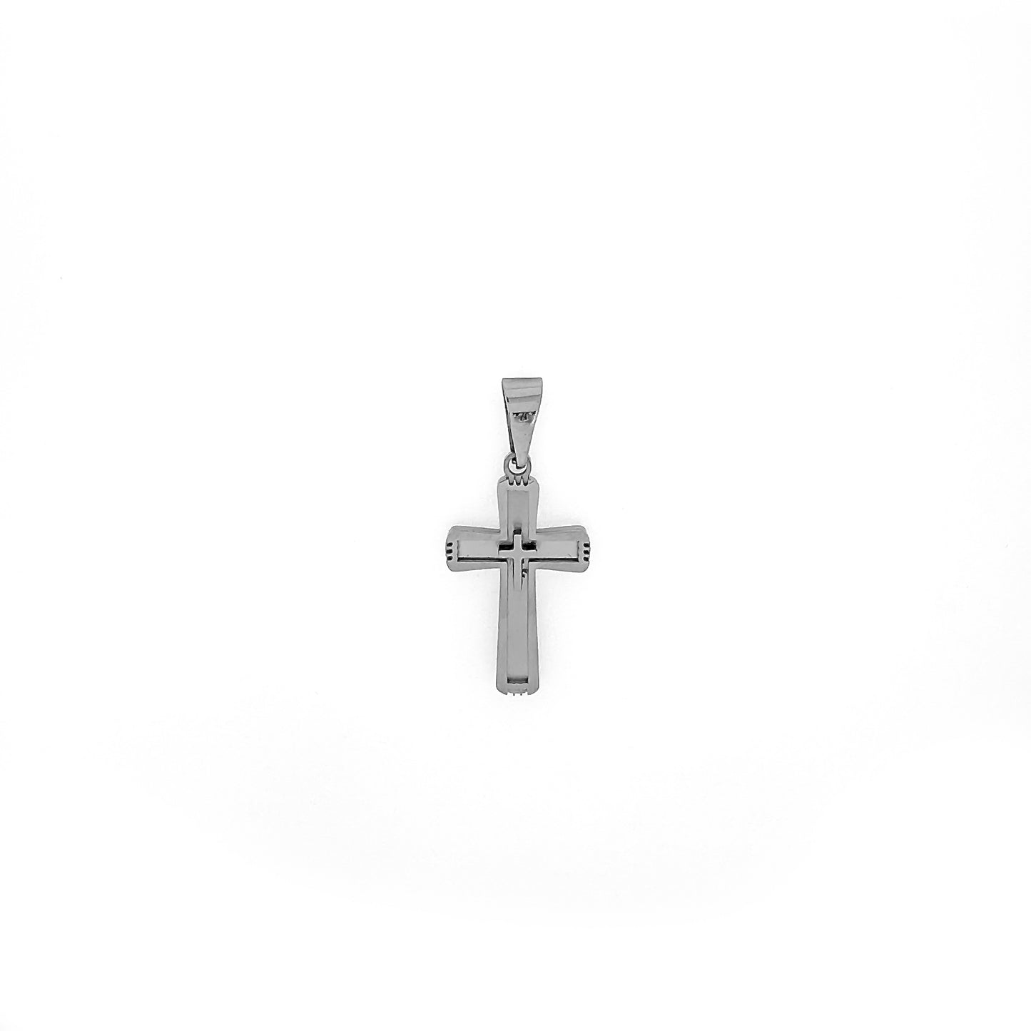Stainless Steel Fancy Cross Pendant