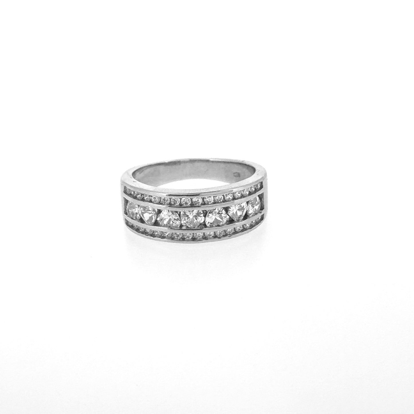 Stacked Heart Sterling Silver Ring