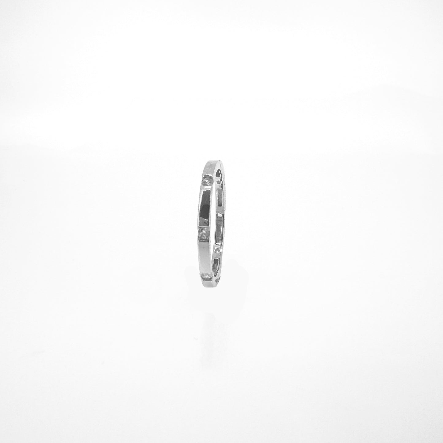 Spaced Sterling Silver Ring Band