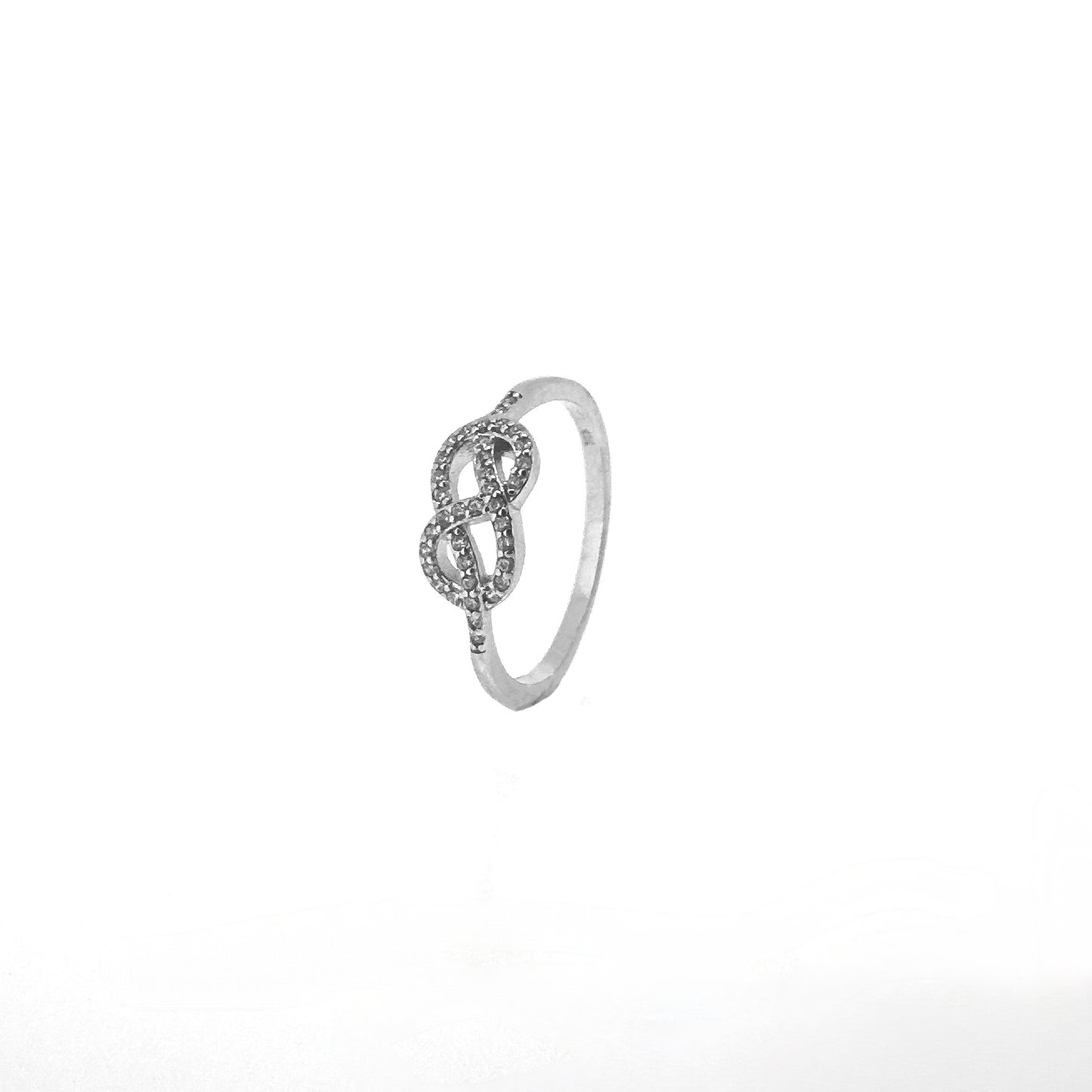 Infinity Loop Sterling Silver Ring