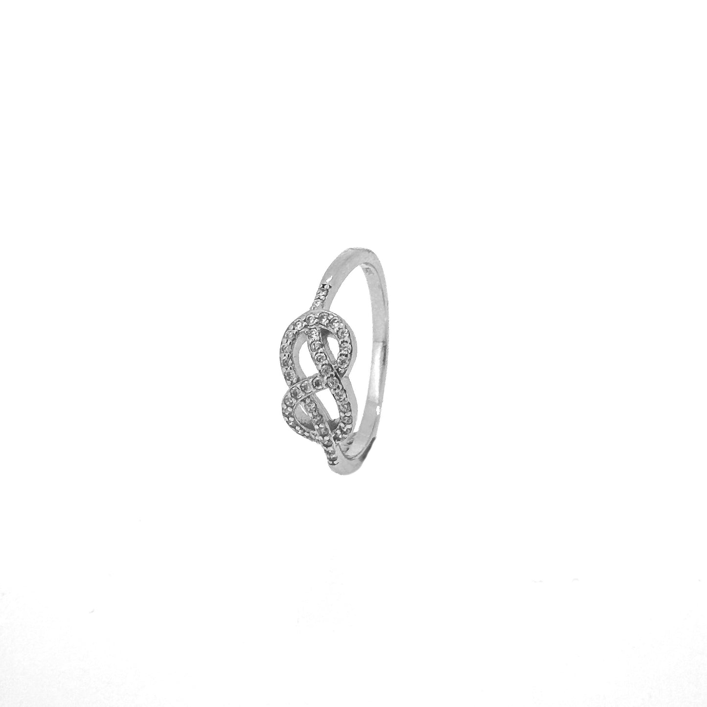 Infinity Loop Sterling Silver Ring