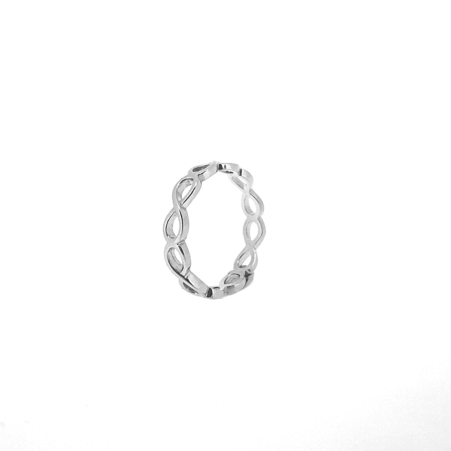 Infinity Sterling Silver Ring Band