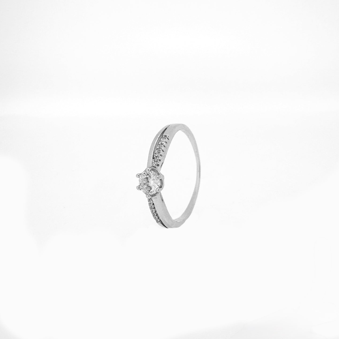 Circular Split Sterling Silver Ring