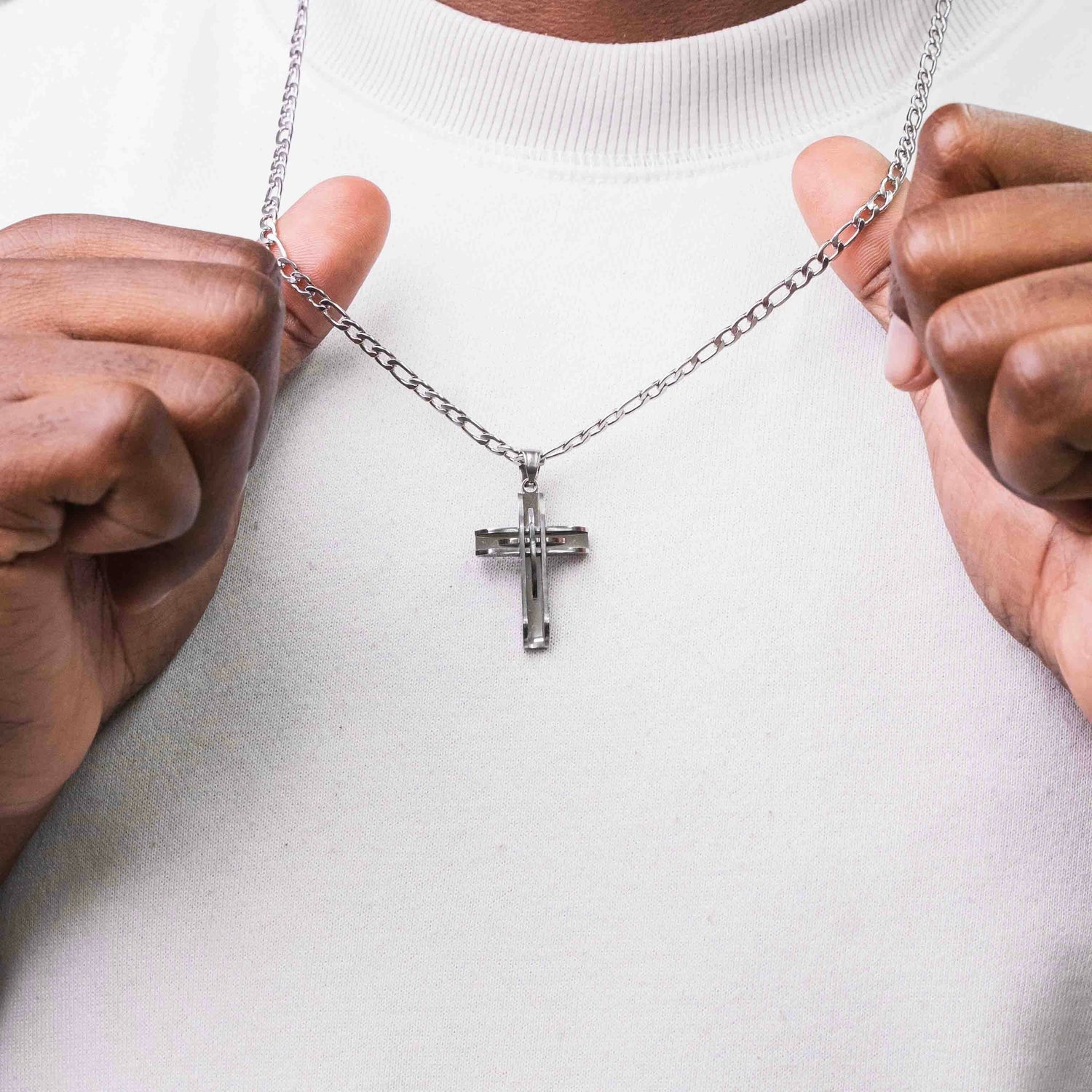 Men's Stainless Steal Cross Pendants