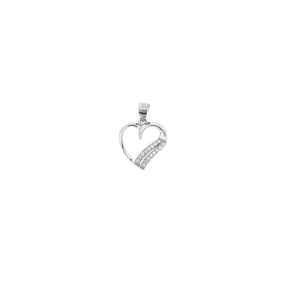 Sterling Silver Outlined Heart Pendant