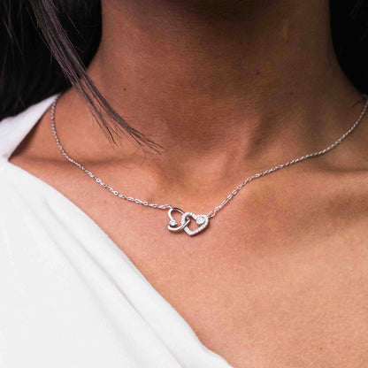 Pavé Heart Outline Unity Necklace Set