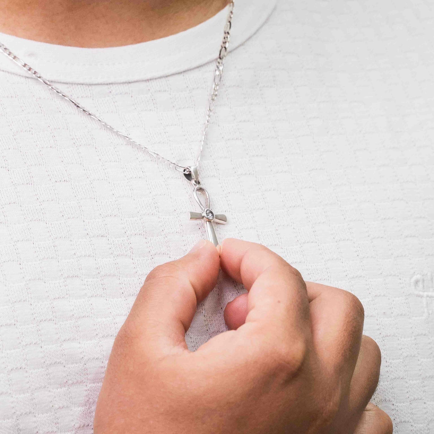 Sterling Silver Ankh Cross Pendant