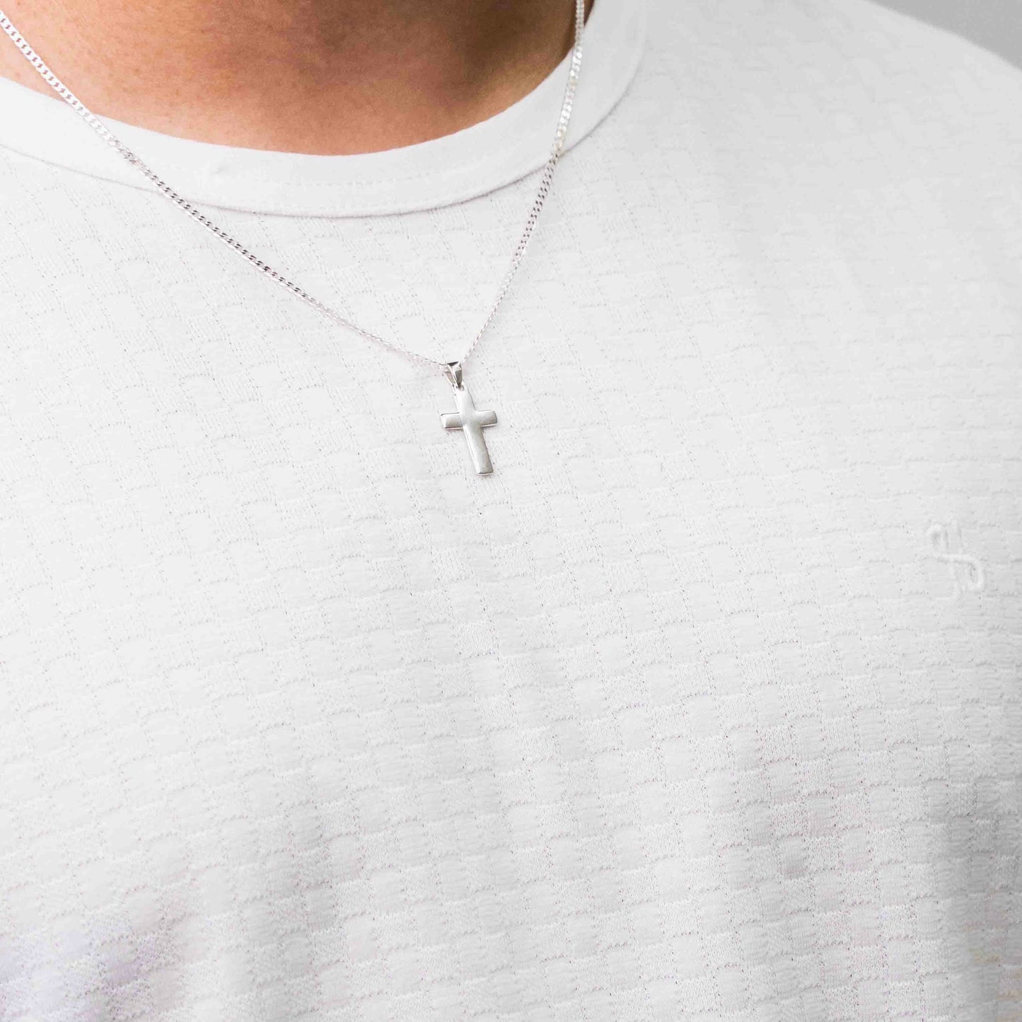Sterling Silver Plate Cross Pendant