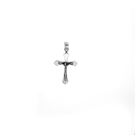 Sterling Silver Byzantine Crucifix Cross Pendant