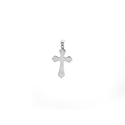 Sterling Silver Byzantine Plate Cross Pendant
