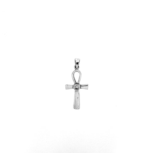Sterling Silver Ankh Cross Pendant