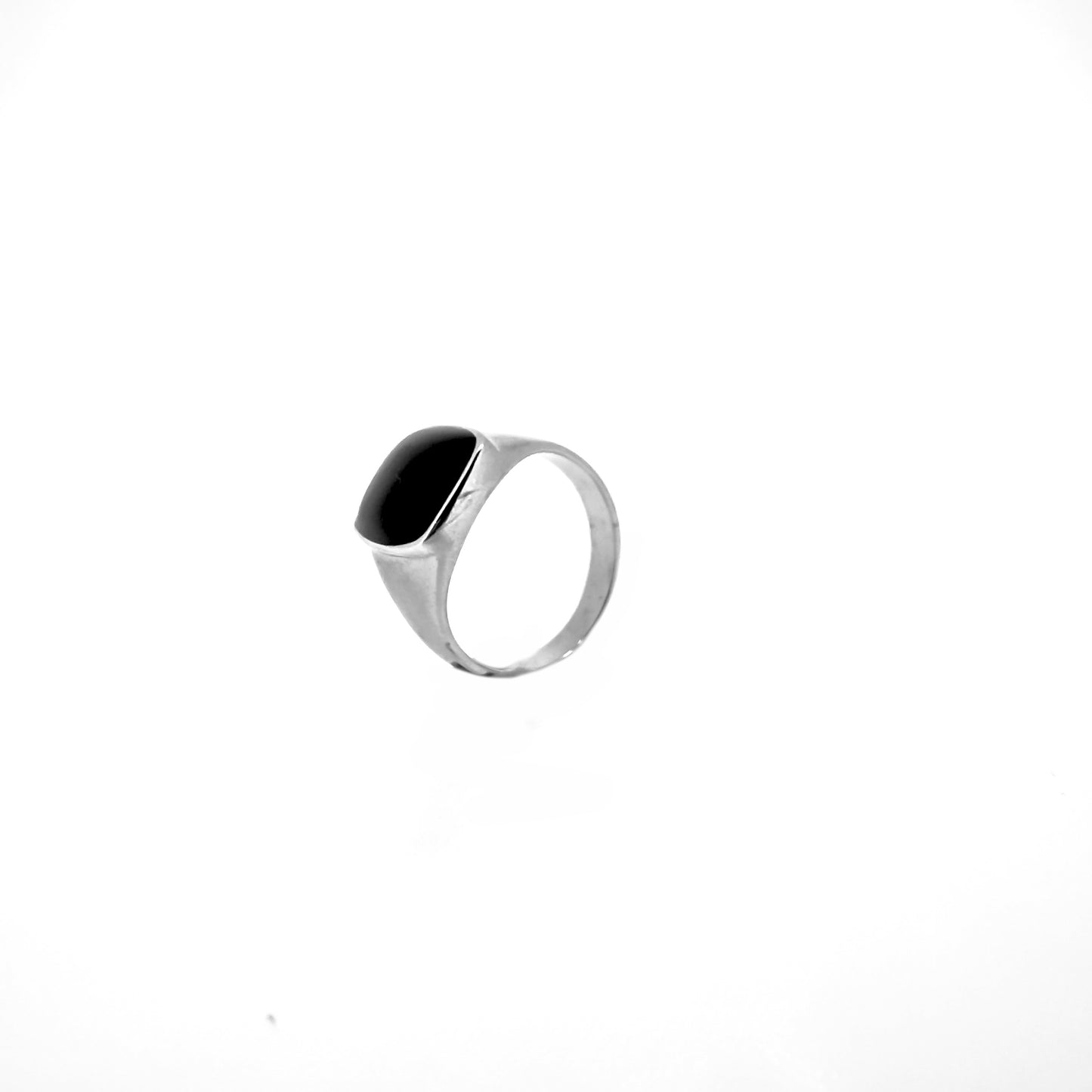 Sterling Silver Black Onyx Signet Ring