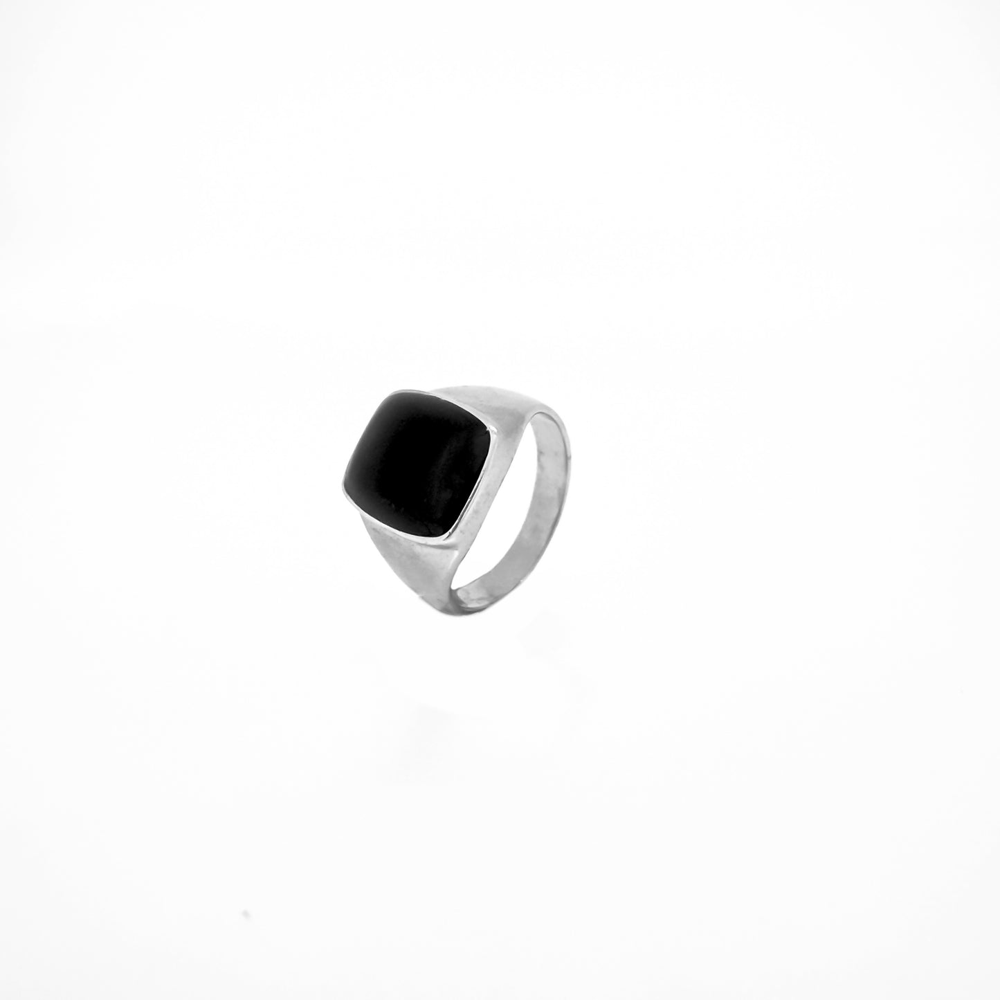 Sterling Silver Black Onyx Signet Ring