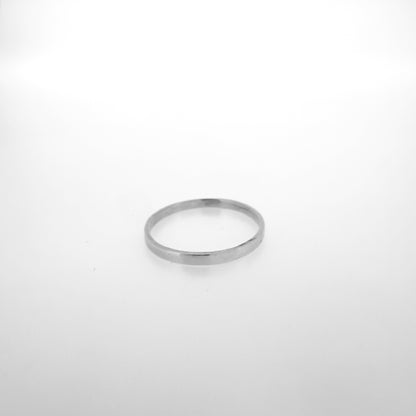 Sterling Silver Flat Edge Band Ring (02mm)