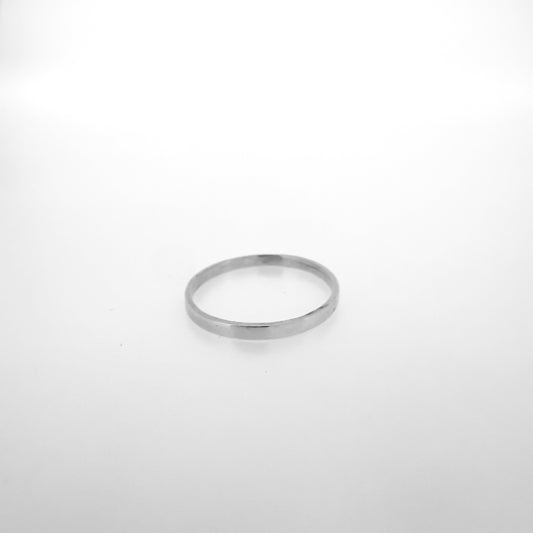 Sterling Silver Flat Edge Band Ring (02mm)