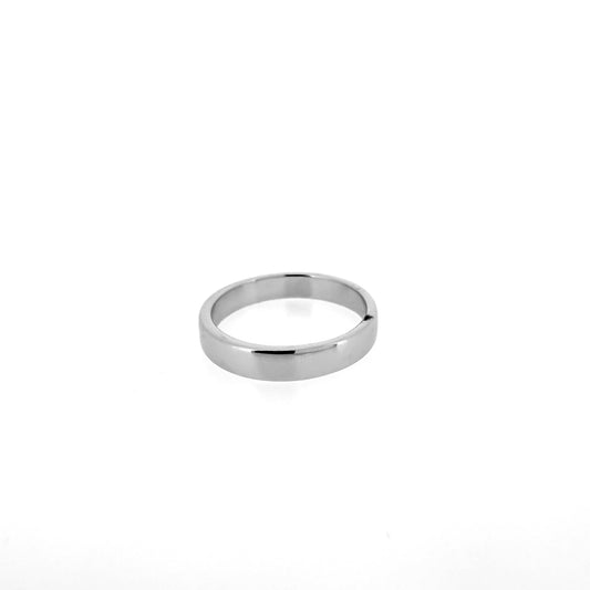 Sterling Silver Flat Edge Band Ring (06mm)