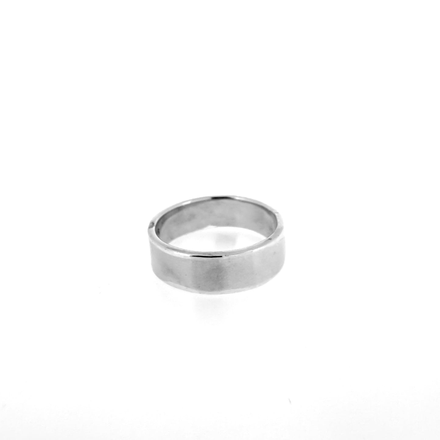 Sterling Silver Flat Edge Band Ring (08mm)