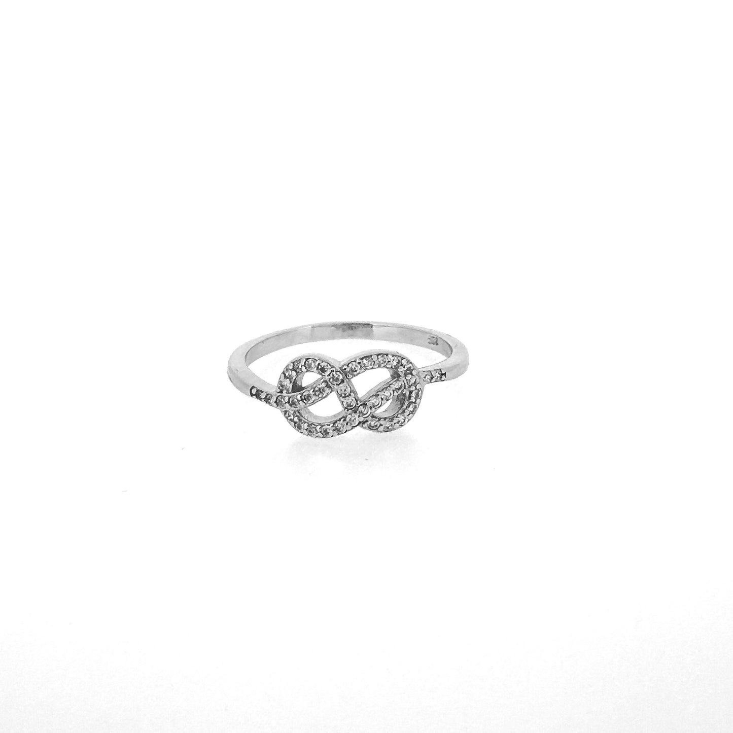 Infinity Loop Sterling Silver Ring