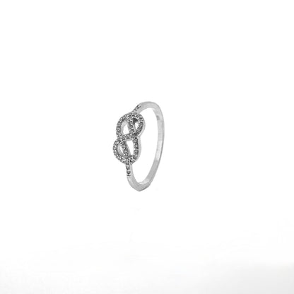 Infinity Loop Sterling Silver Ring