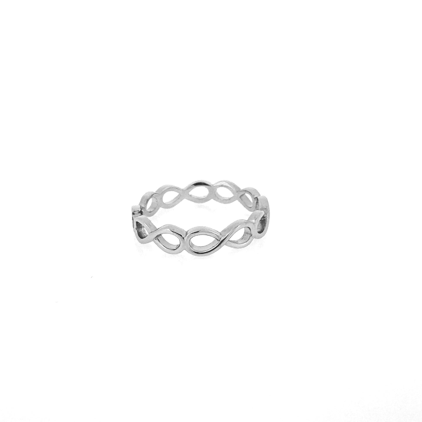 Infinity Sterling Silver Ring Band