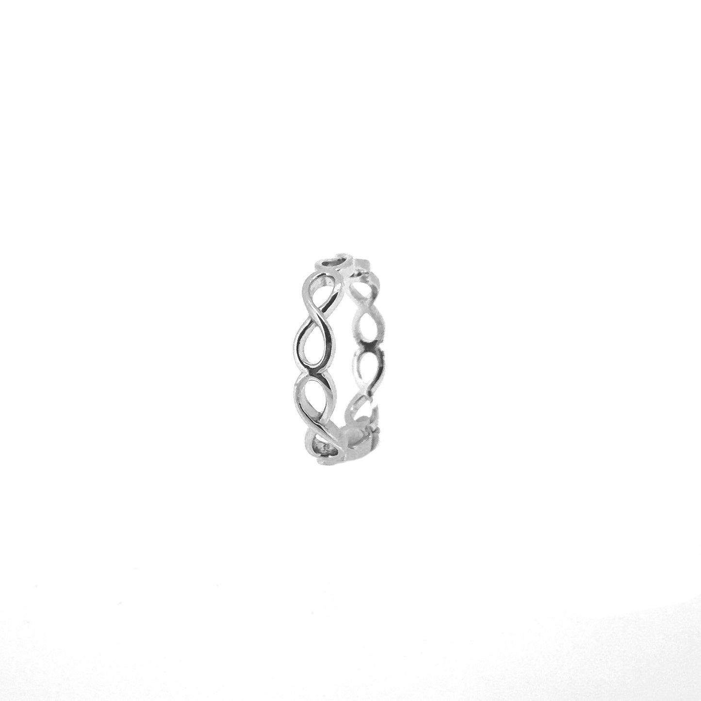 Infinity Sterling Silver Ring Band