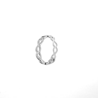 Infinity Sterling Silver Ring Band