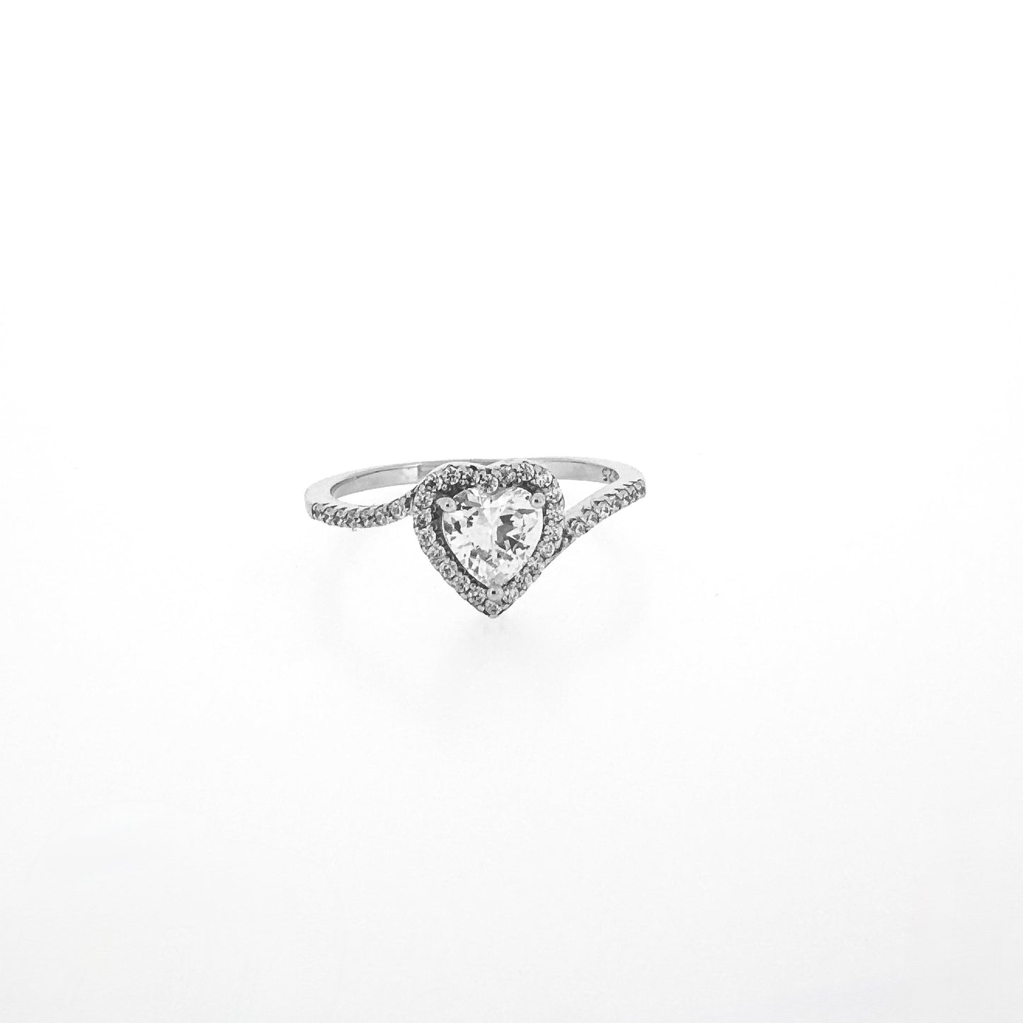Heart Swirl Sterling Silver Ring