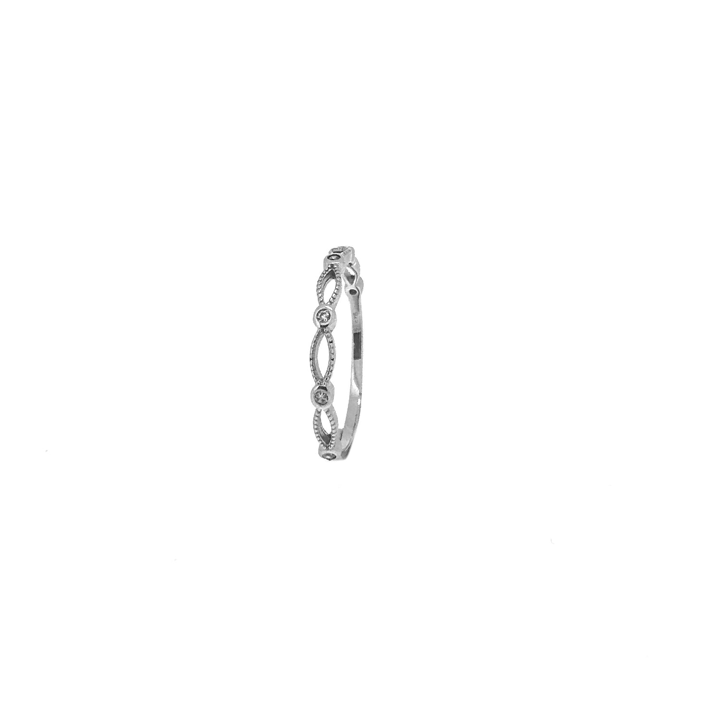 Oval Vine Sterling Silver Ring