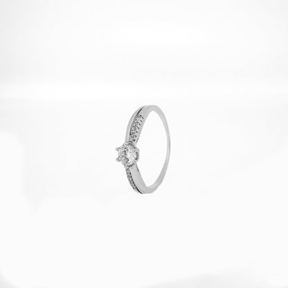 Circular Split Sterling Silver Ring